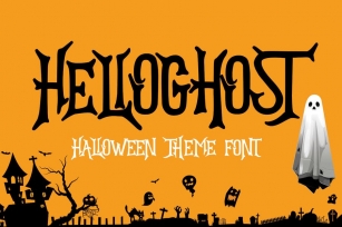 HelloGhost - Halloween Theme Font Font Download