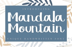 Mandala Mountain Font Download