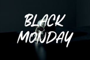 Black Monday - Natural Handbrush Font Font Download