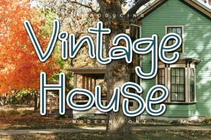 Vintage House Font Download