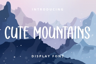 Cute Mountains Font Download