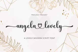 Angela Lovely Font Download