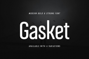 Gasket - Modern Corporate Condensed Sans Serif Font Download