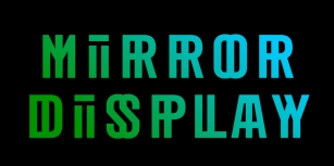 Mirror Display Font Download