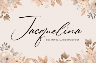 Jacquelina Script Font YH Font Download
