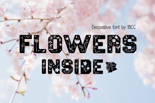 Flowers Inside Font Download