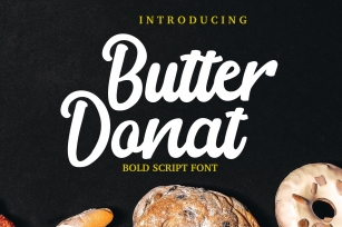 Butter Donat Bold script Font Download