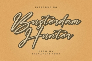 Busterdam Hunter- Signature Font Download