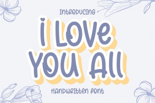 I Love You All Font Download