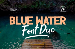 Blue Water Bold Duo Font Download
