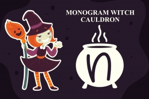 Monogram Witch Cauldron Font Download