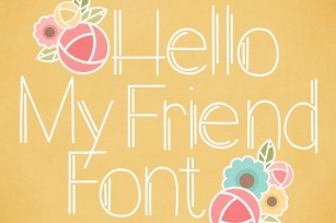 Hello My Friend Font Download