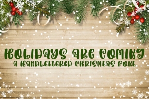 Holidays are Coming Font Download