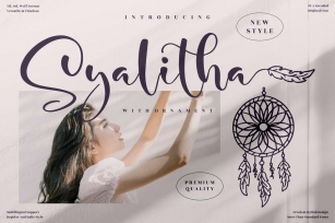 Syalitha Beautiful Script LS Font Download
