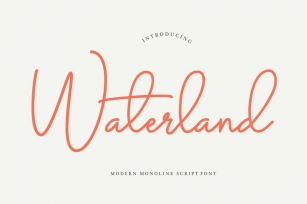 Waterland Signature Font Download