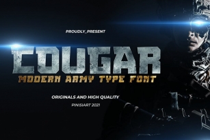 COUGAR - modern military Font Font Download