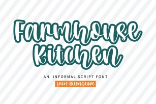 Farmhouse Kitchen -A quirky handwritten Font Download