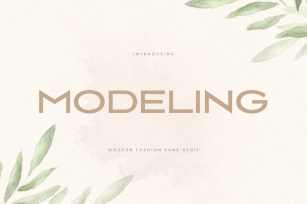 Modeling - Modern Fashion Sans Serif Font Download
