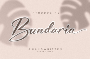 Bundaria -Handwritten Script Font Download