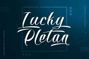 Lucky Pletan Typeface Font Download