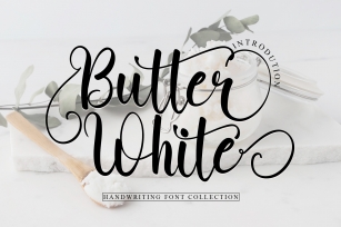 Butter White Font Download