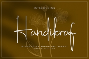 Handikraf Signature Script Font Font Download