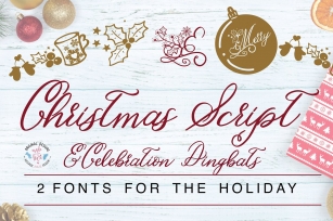 Christmas Duo Script + Dingbats Font Download
