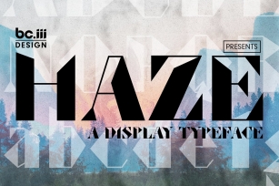 Haze Display Typeface Font Download