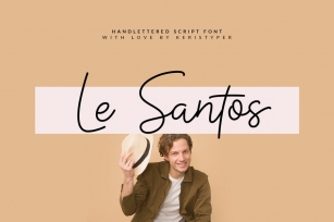 Le Santos Handwriting Font Font Download