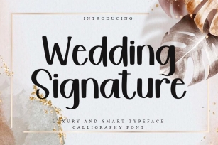 Wedding Signature Font Download