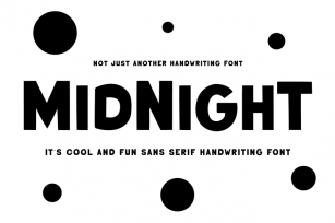 Midnight | Handwriting Sans Serif Font Download