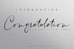 Congratulation Font Download