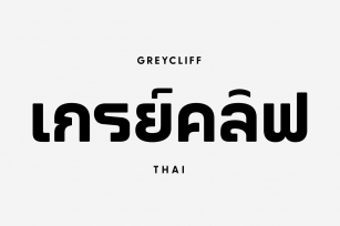 Greycliff Thai CF sans serif font Font Download