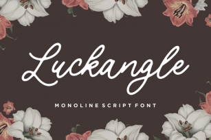 Luckangle Monoline Script Font Font Download
