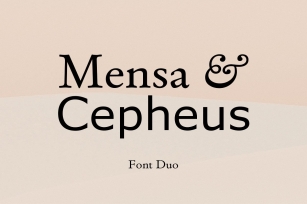 Mensa  Cepheus Duo Font Download
