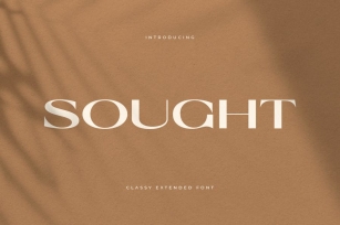 SOUGHT - Classy Extended Font Font Download