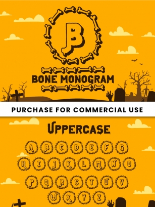 Bone Monogram Font Download