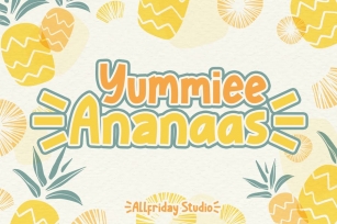 AF - Yummiee Ananaas - Cute Sans Display Font Download