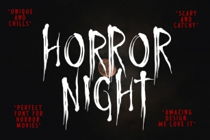 Horror Night Halloween Font Font Download