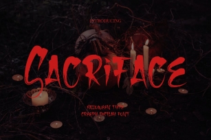 Sacriface Horror Font Font Download
