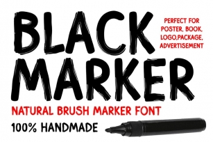Black Marker Business Font Font Download