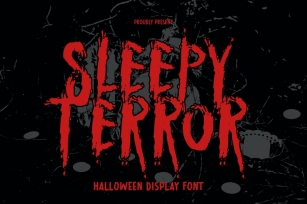 Sleepy Terror Horror Font Font Download