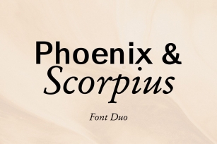 Phoenix  Scorpius Duo Font Download