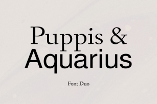 Puppis  Aquarius Duo Font Download