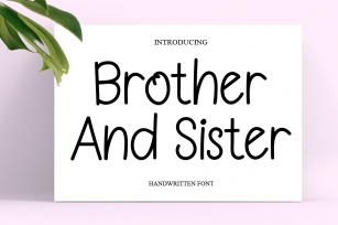 Brother and Sister Font Download