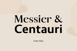 Messier  Centauri Duo Font Download