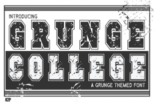 Grunge College Font Download