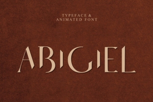 Abigiel Typeface  Animated Font Download