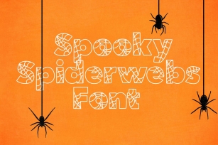 Spooky Spiderwebs Font Download