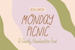 Monday Picnic • Handwritten Font Download